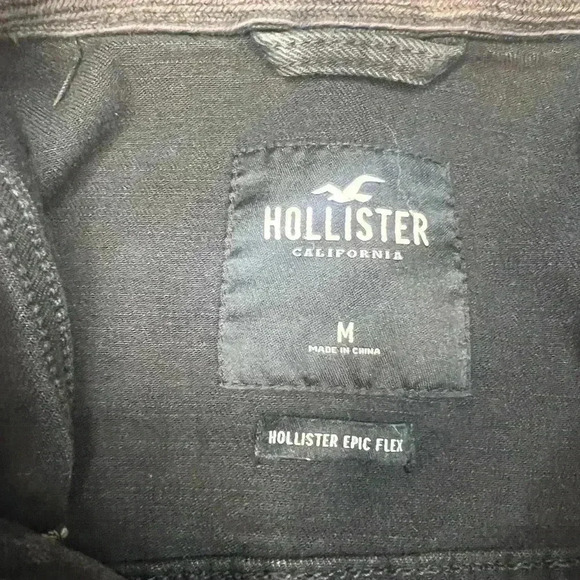 Hollister Black and Camo Denim Black Epic Flex Stretch Distressed - Picture 3 of 3
